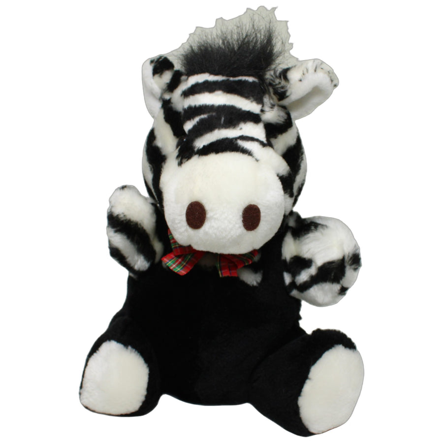 Schwarz-weißes Zebra mit Fliege