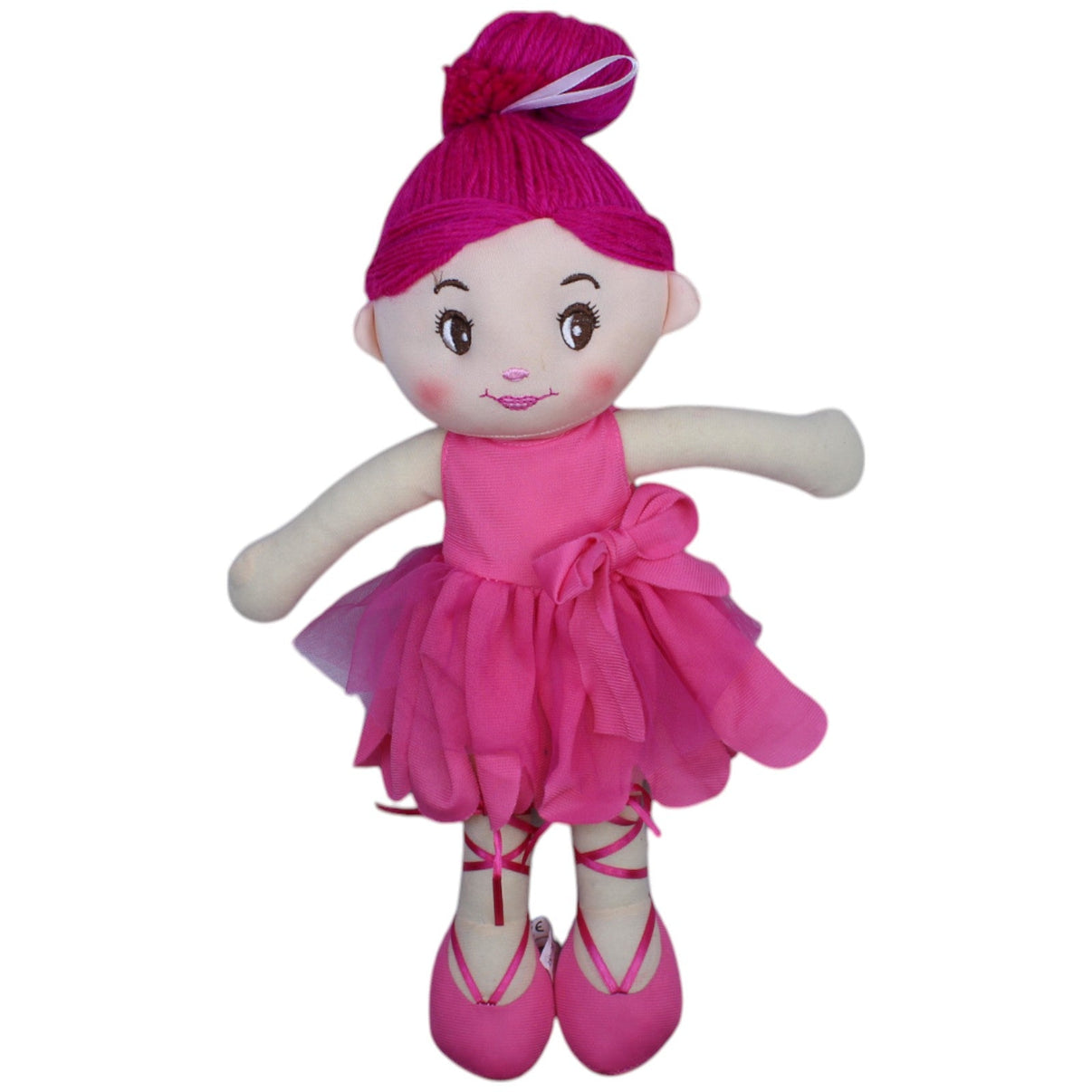 123000011726 Toi - Toys Süße Ballerina mit pinkem Kleid Stoffpuppe Kumpel Leo Gebraucht