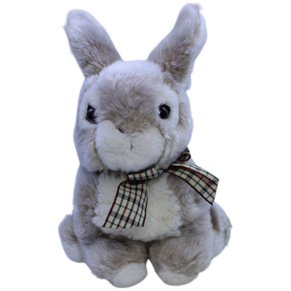 Grauer Hase mit Schleife, sitzend