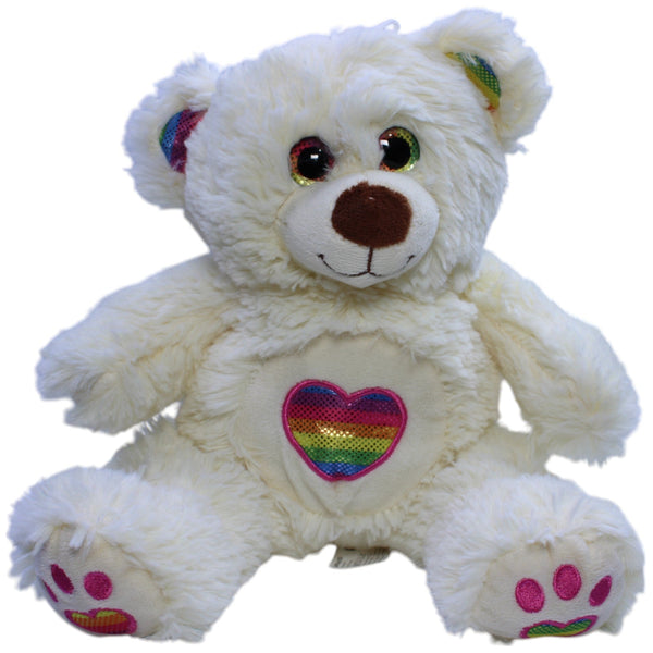 Teddybär mit Regenbogenherz