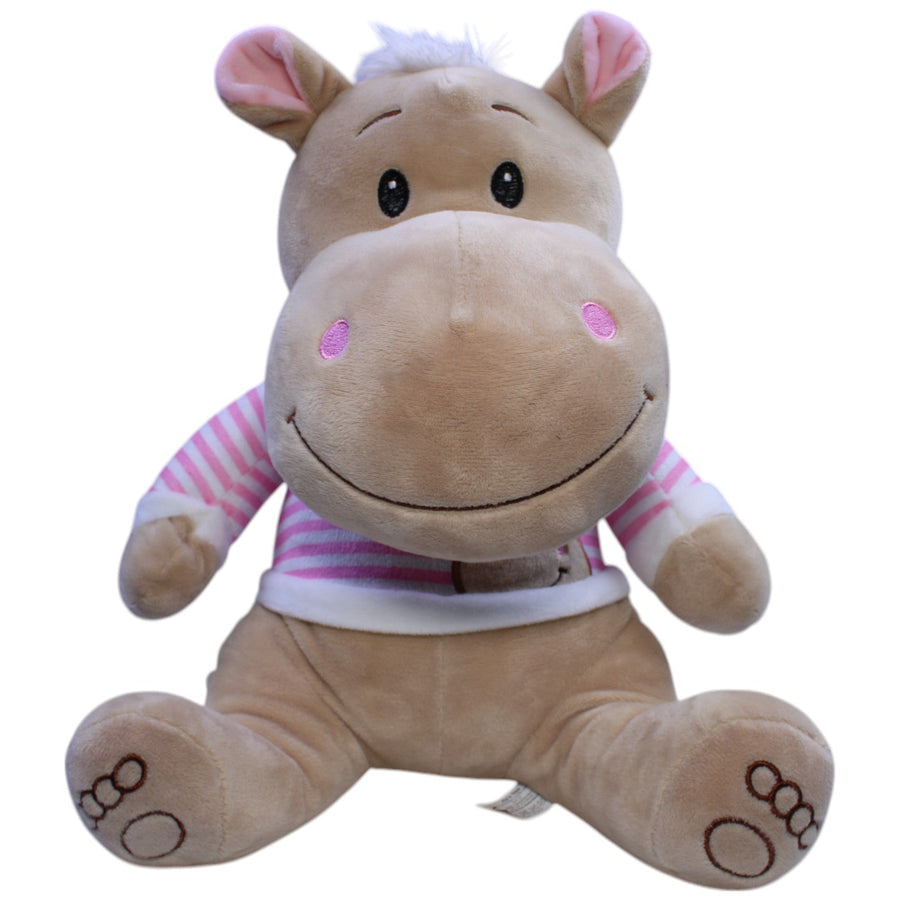 Flos Toys, süßes Nilpferd mit gestreiftem Pullover