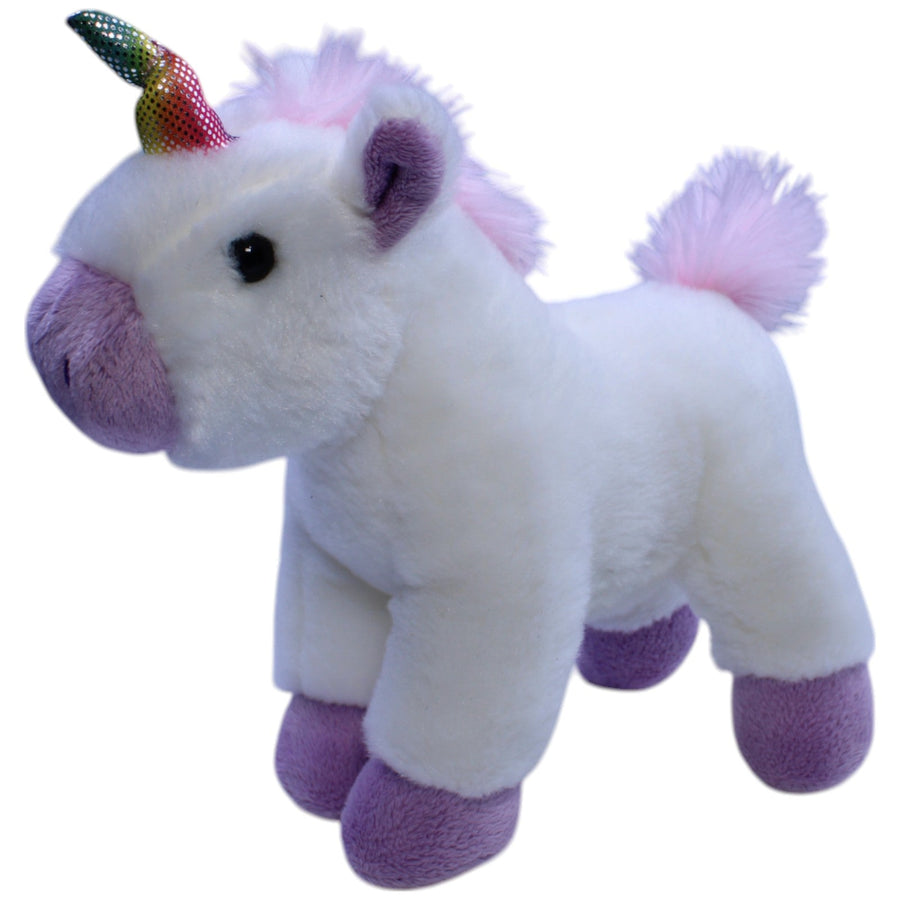 Süßes Einhorn mit buntem Horn