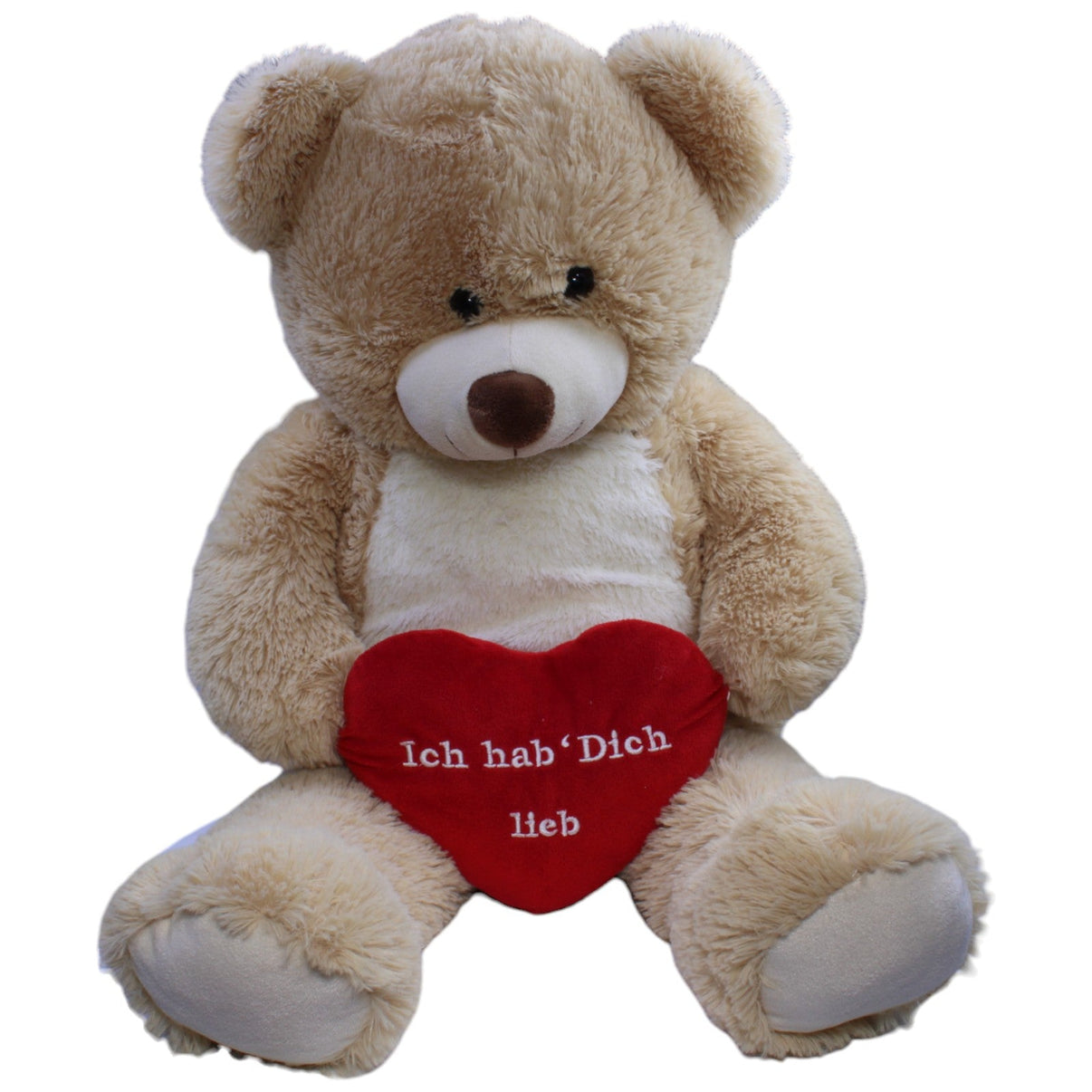 123000013061 Heunec XXL Teddybär mit Herz "Ich hab´ Dich lieb" Kuscheltier Kumpel Leo Gebraucht Teddy Teddybär