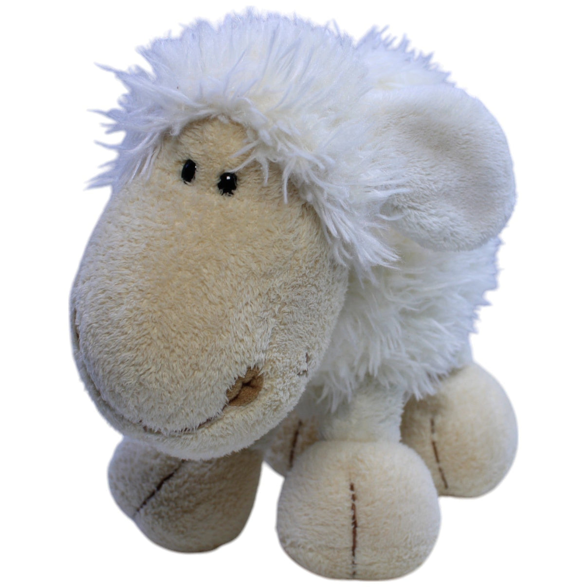 123000013066 NICI Weißes Schaf, stehend Kuscheltier Kumpel Leo Gebraucht Lamm NICI
