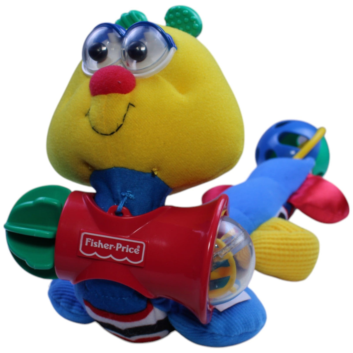 123000013179 Fisher - Price Drehspaß Raupe Activity - Kuscheltier Kumpel Leo Gebraucht Vintage