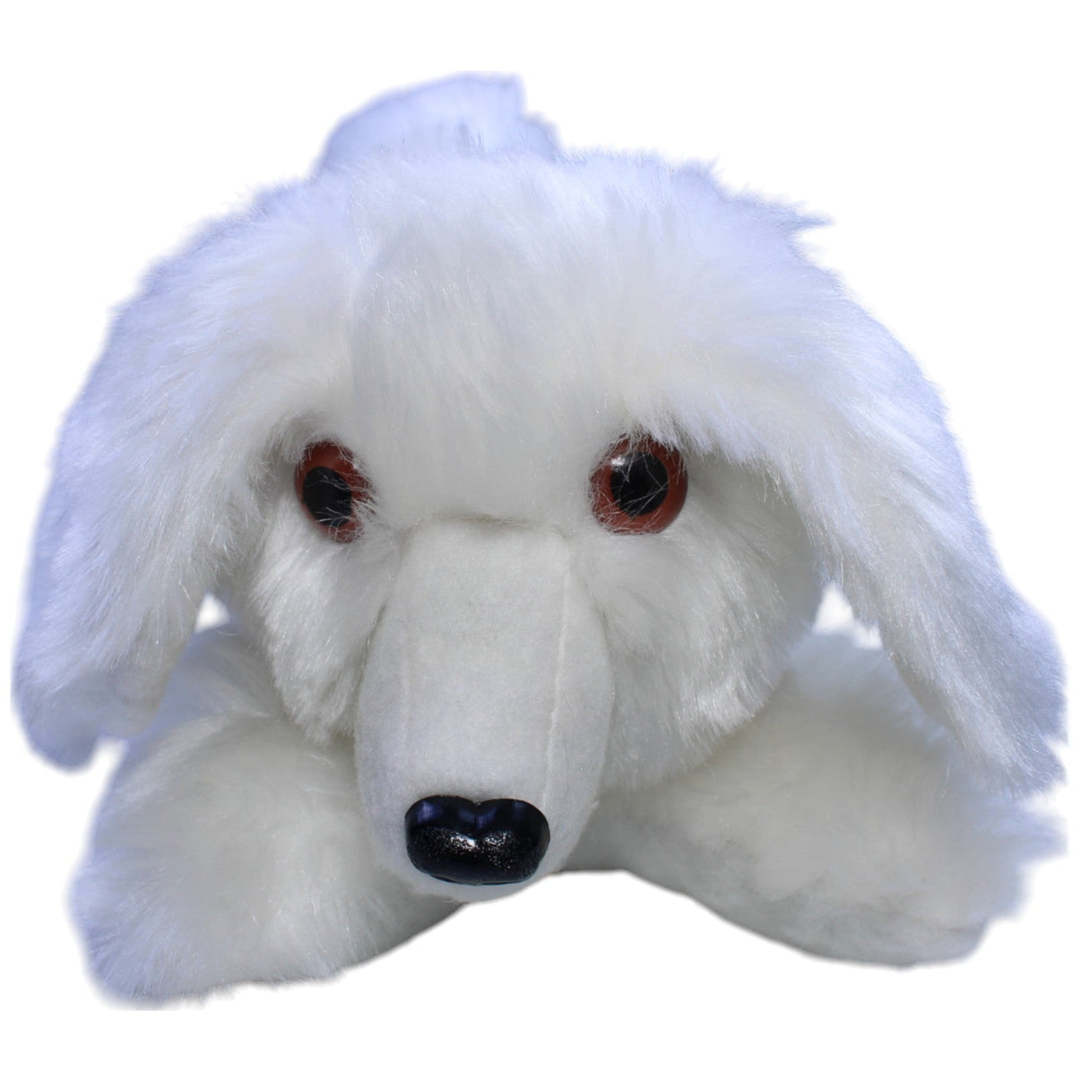 123000013190 Unbekannt Süßer Pudel, weiß Kuscheltier Kumpel Leo Gebraucht Hund