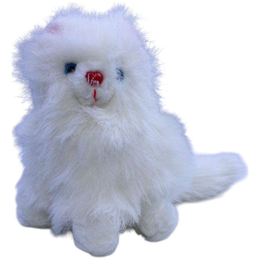 Weiße Katze mit Herz-Nase