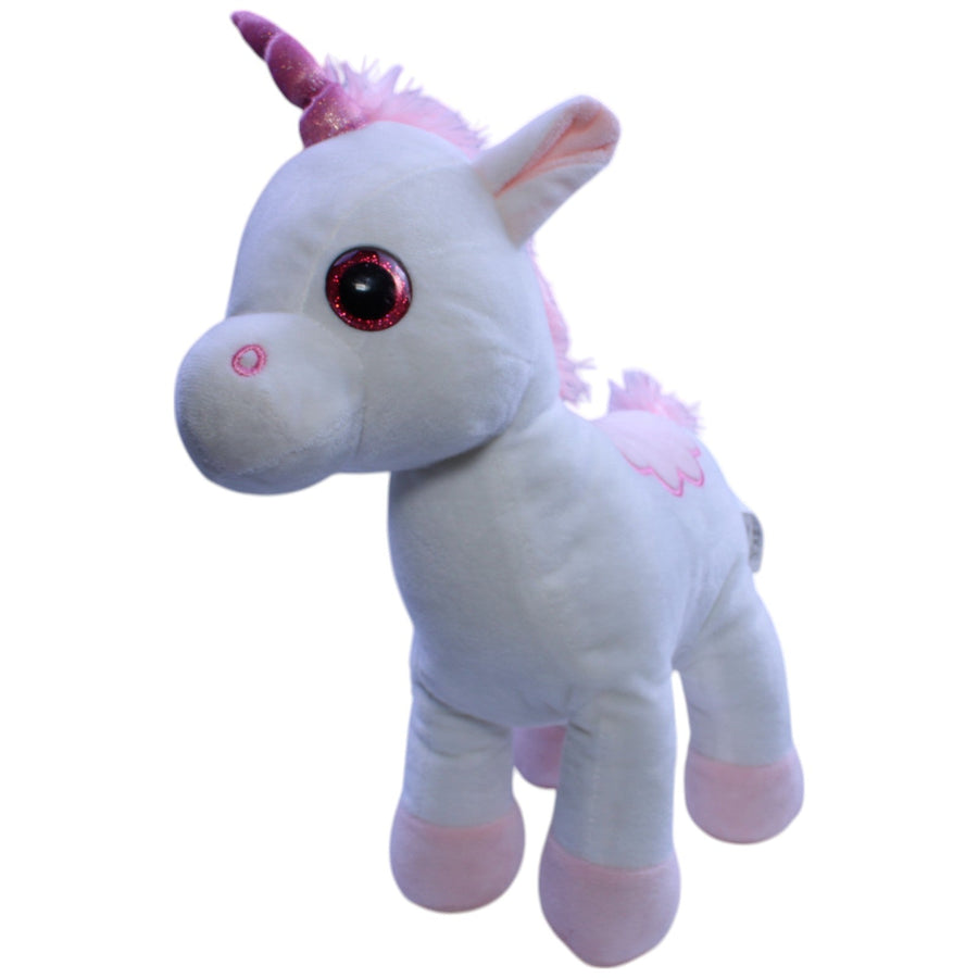 Kuschelfreund, weißes Einhorn mit rosa Mähne
