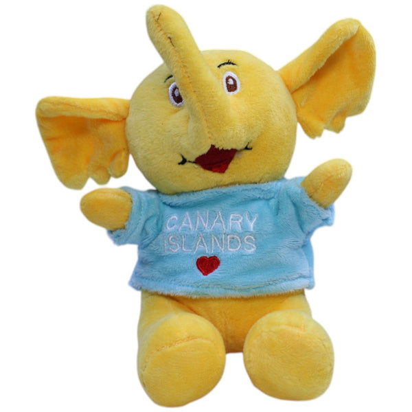 Gelber Elefant mit Shirt "CANARY ISLANDS ❤"