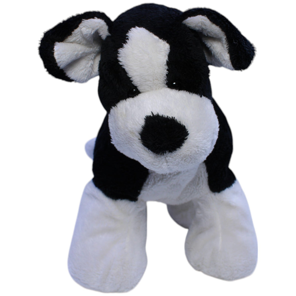 123000013366 TCC Continuity Holdings Süßer Hund, schwarz - weiß Kuscheltier Kumpel Leo Gebraucht Hund
