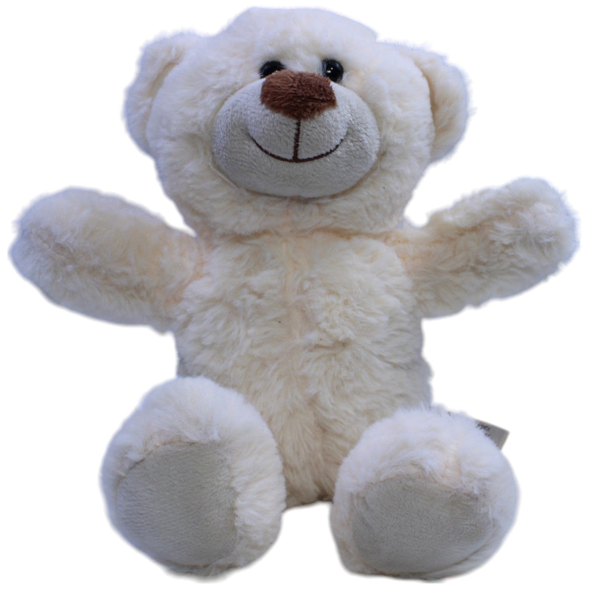 123000013382 Morgenroth Schlenker Teddybär, weiß Kuscheltier Kumpel Leo Gebraucht Teddy Teddybär