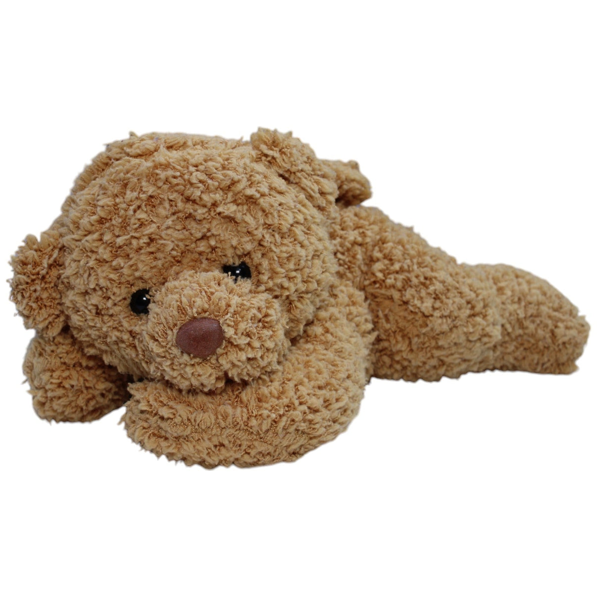 123000013403 StarNovelties Teddybär mit Schleife, liegend Kuscheltier Kumpel Leo Gebraucht Teddy Teddybär