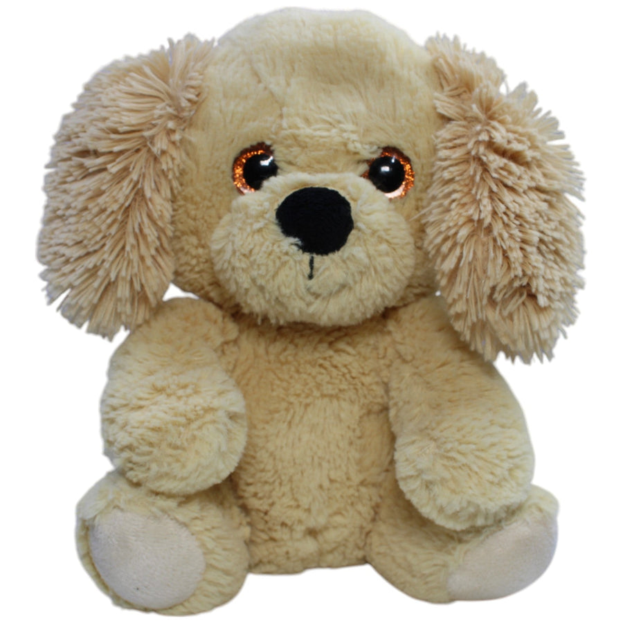 Süßer Hund mit Glitzeraugen, beige