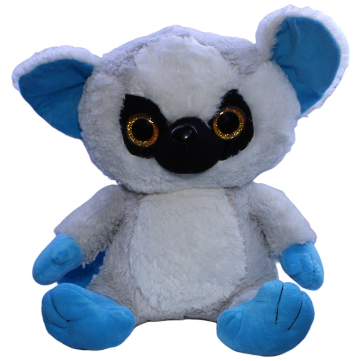 123000013492 FLOTI Flos Toys, XL blauer Lemur mit Glitzeraugen Kuscheltier Kumpel Leo Affe Gebraucht