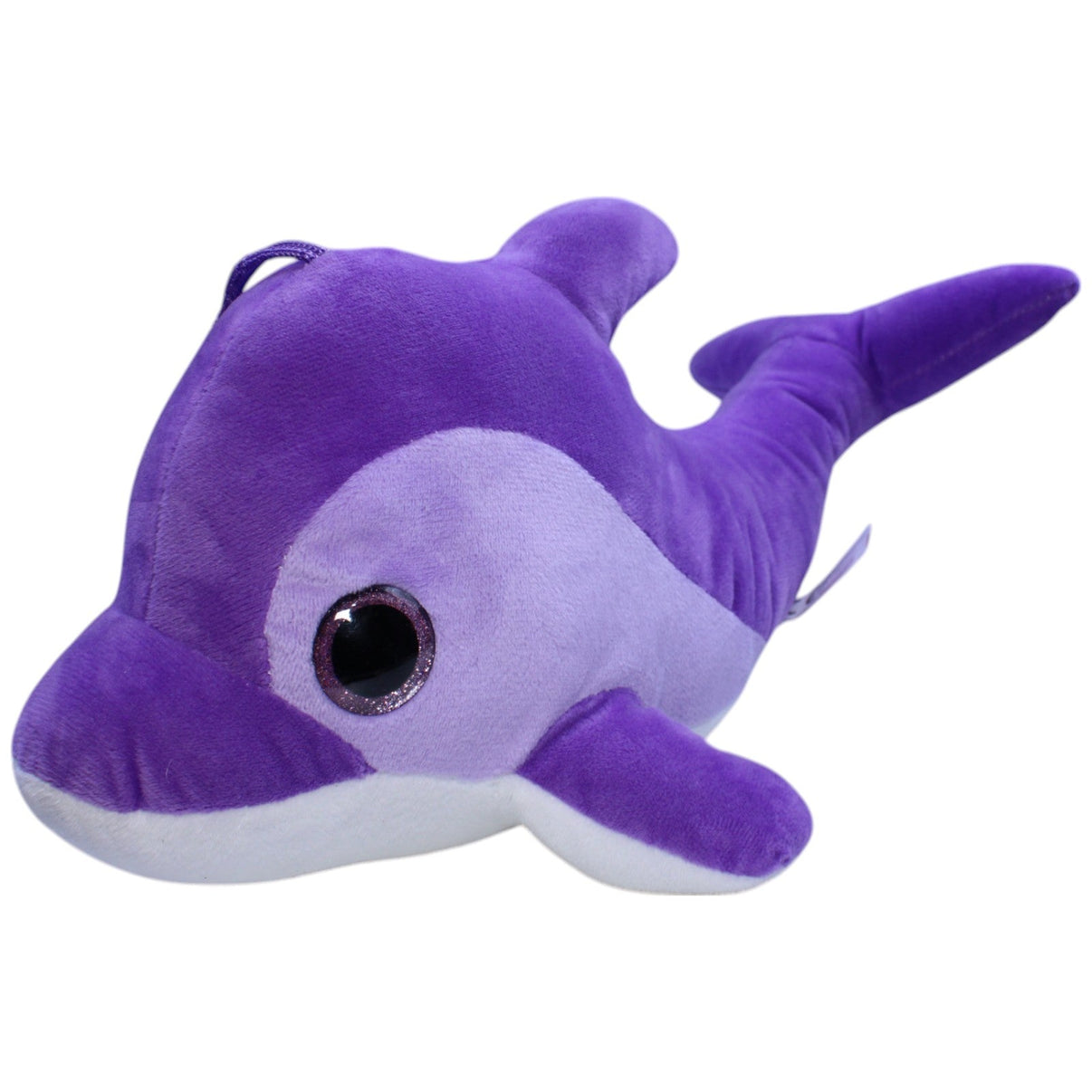 123000013497 Landahl & Baumann XL Delfin mit Glitzeraugen, lila Kuscheltier Kumpel Leo Gebraucht