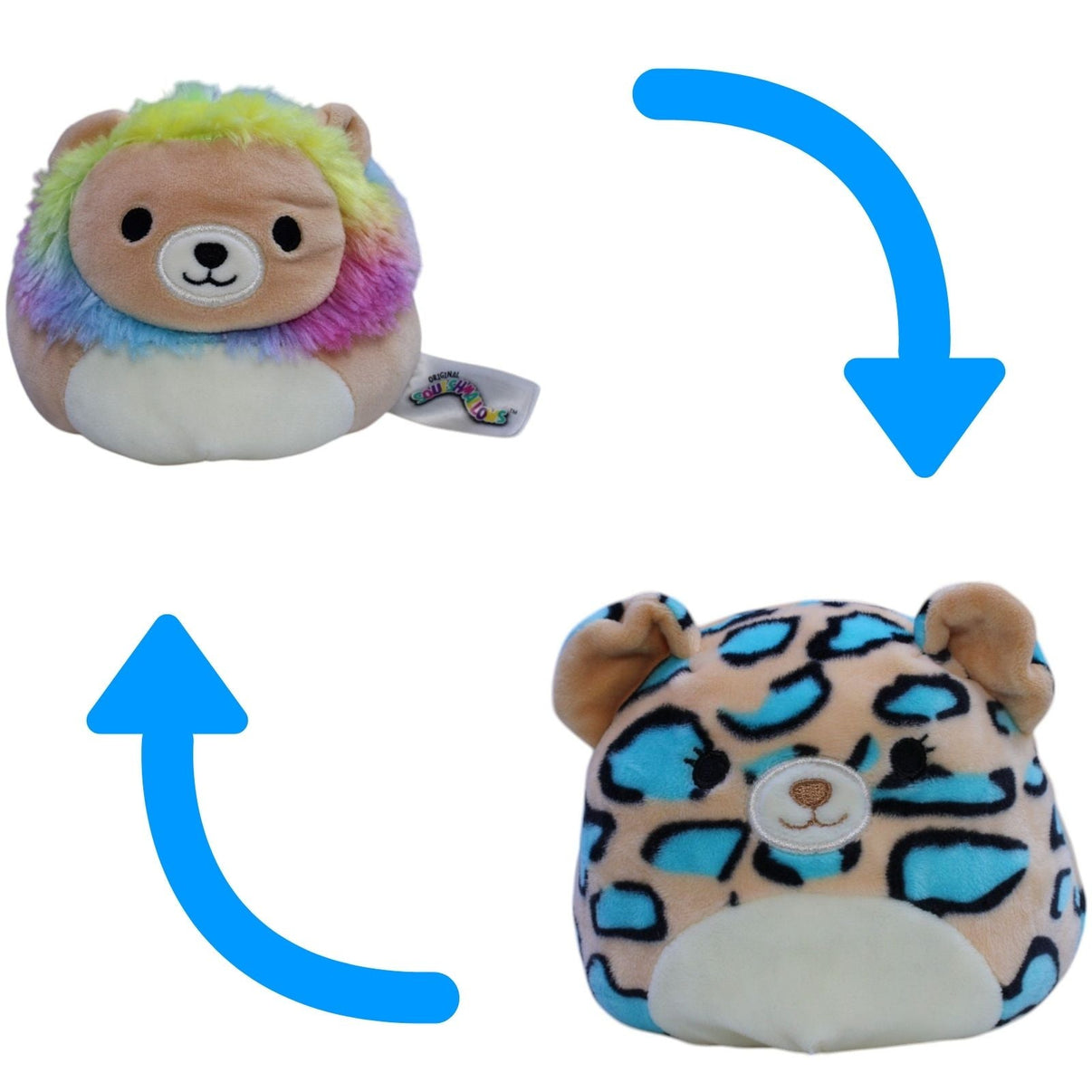 123000013512 Kellytoy Squishmallows, Flip a Mallows - Löwe & Leopard Kuscheltier Kumpel Leo 13cm _Wieder Da_ ebay - stofftiere