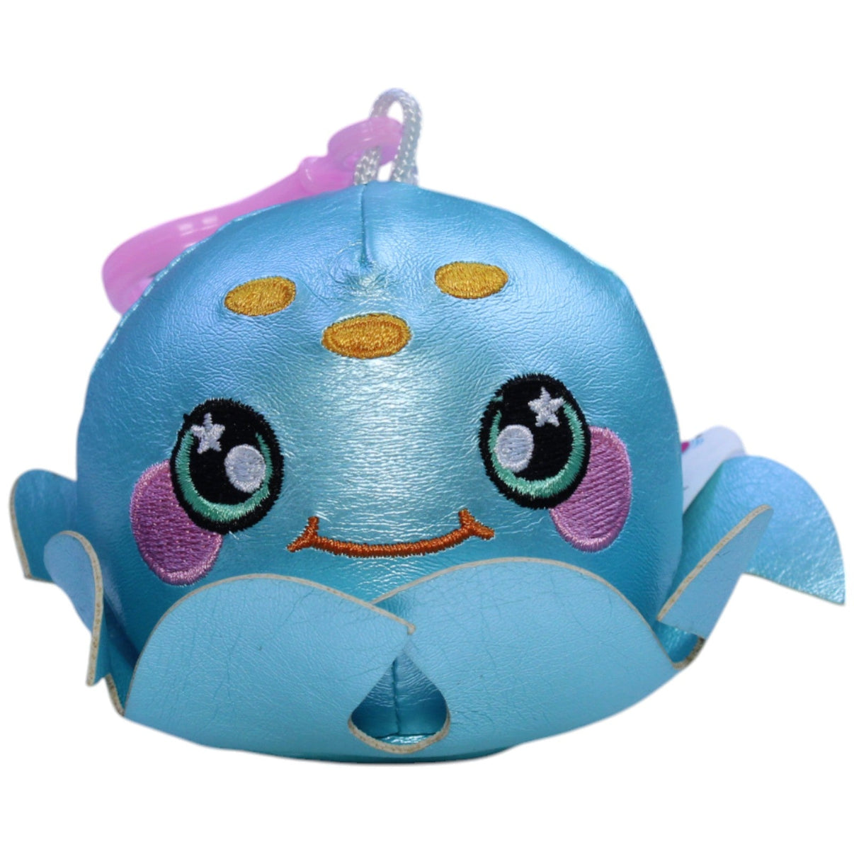 123000013537 Beverly Hills Teddy Bear Company Squeezamals, hellblauer Oktopus Schlüsselanhänger Kumpel Leo Gebraucht Oktopus Tintenfisch