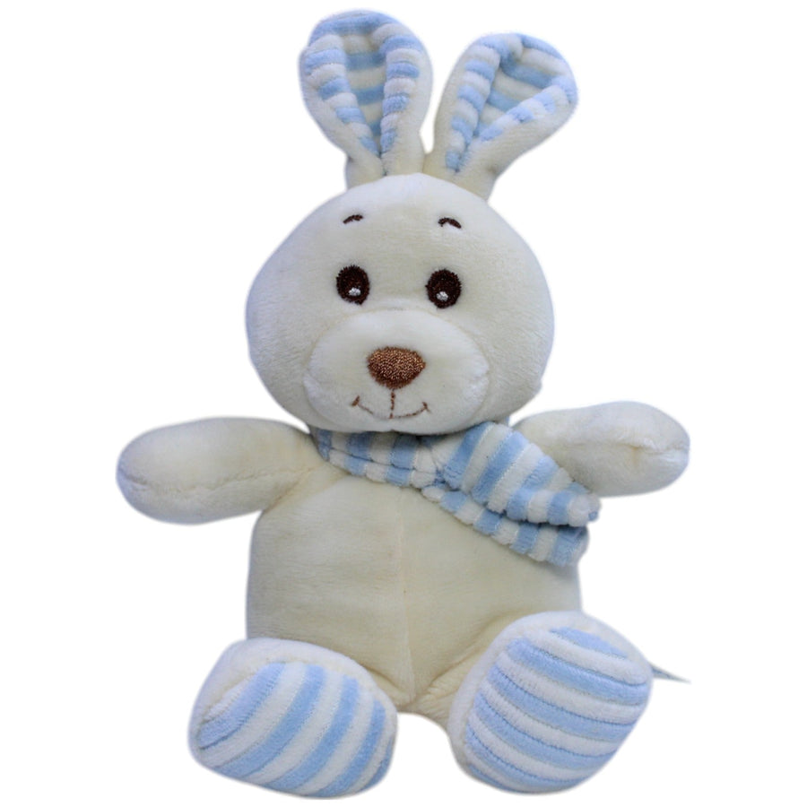 Süßer Hase mit Schal, gestreift