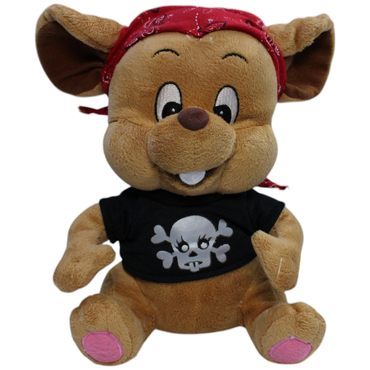 123000013546 Erfurth High Quality Toys Maus mit Bandana & Totenkopf - Shirt Kuscheltier Kumpel Leo Gebraucht