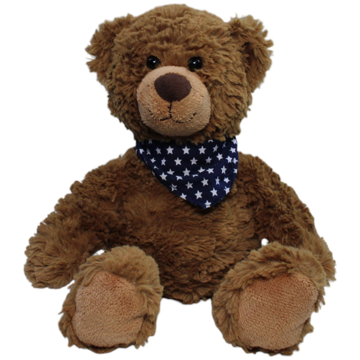 123000013549 Teddy - Hermann Teddy mit Sternenhalstuch, braun Kuscheltier Kumpel Leo Gebraucht Teddy Teddybär