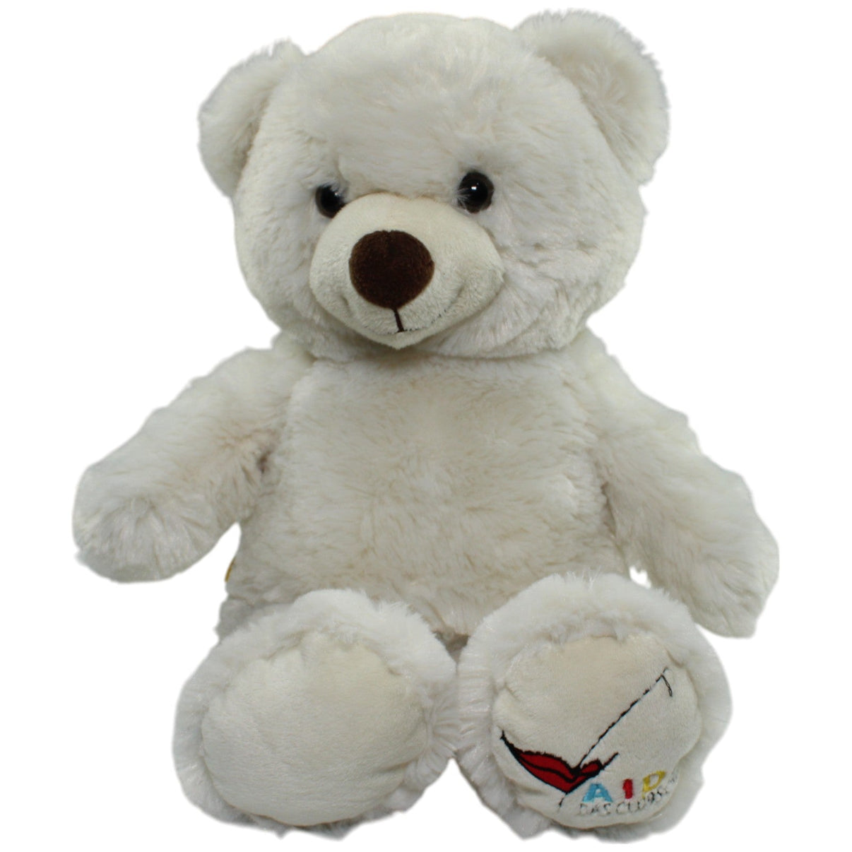 123000013663 AIDA - Cruises Buid - A - Bear, weißer Teddybär Kuscheltier Kumpel Leo Gebraucht Teddy Teddybär