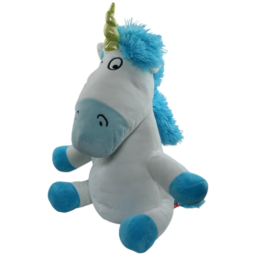 Steinbeck, XL Einhorn mit blauer Mähne