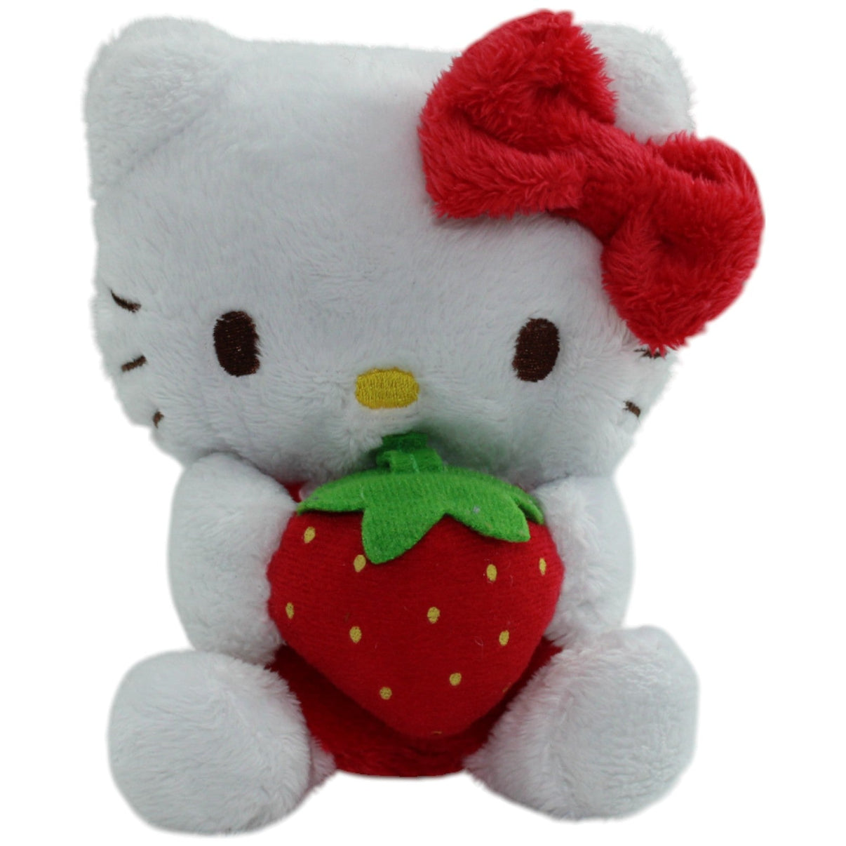 123000013685 Sanrio Hello Kitty mit Erdbeere Kuscheltier Kumpel Leo Gebraucht Katze