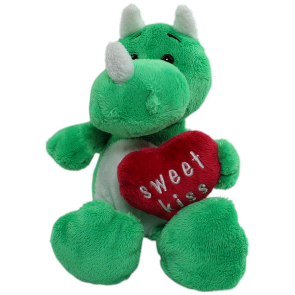 Grüner Dino mit Herz "Sweet Kiss"