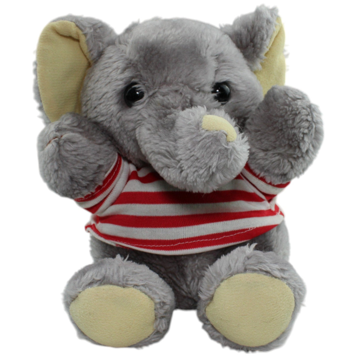 123000013715 Unbekannt Süßer Elefant mit gestreiftem T-Shirt Kuscheltier Kumpel Leo Gebraucht