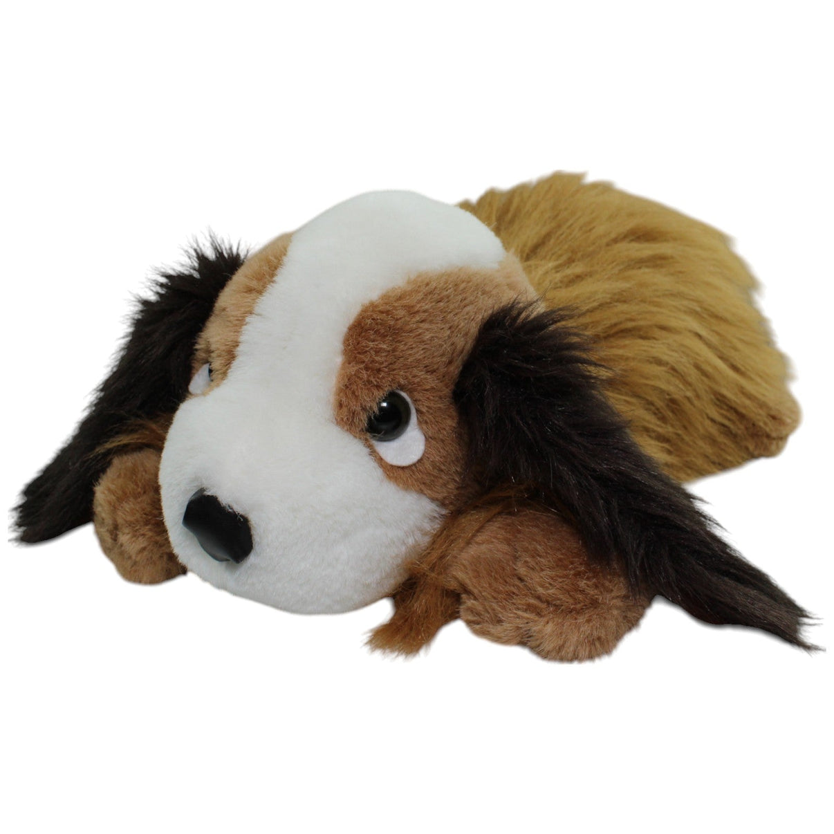 123000013734 Heunec Schöner liegender Hund mit Schlappohren Kuscheltier Kumpel Leo Gebraucht Vintage