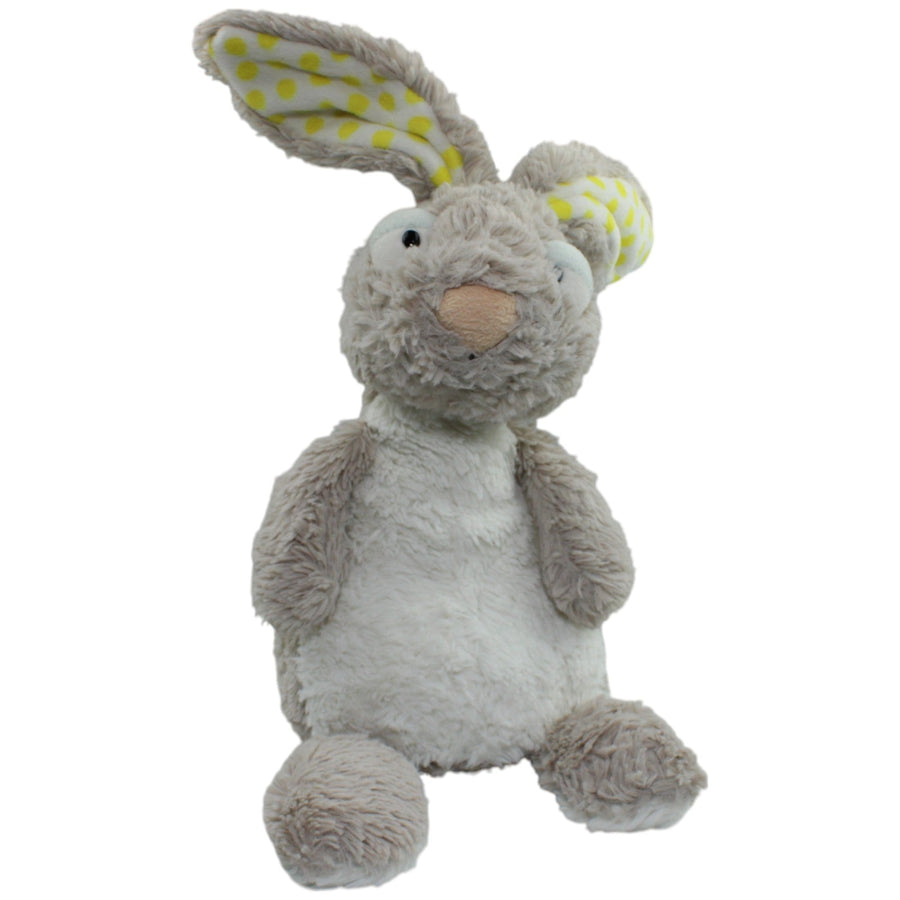 XL grauer Hase mit gelben Punkten in den Ohren