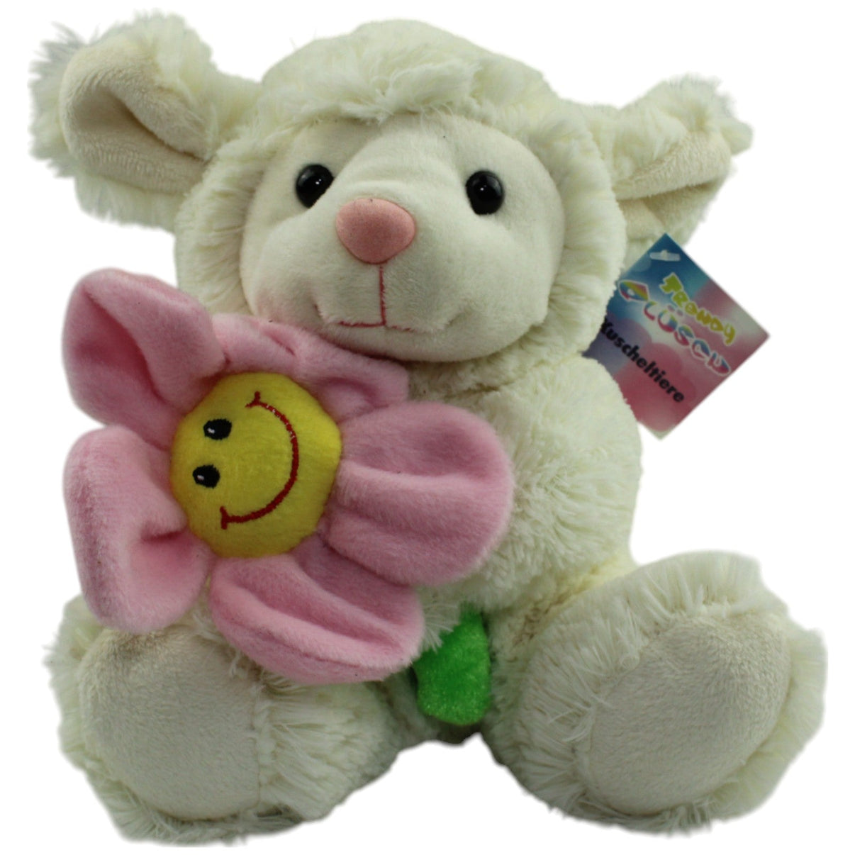 123000013887 TEDI Trendy Plüsch, Lamm mit Blume Kuscheltier Kumpel Leo neu Ostern Osternhase