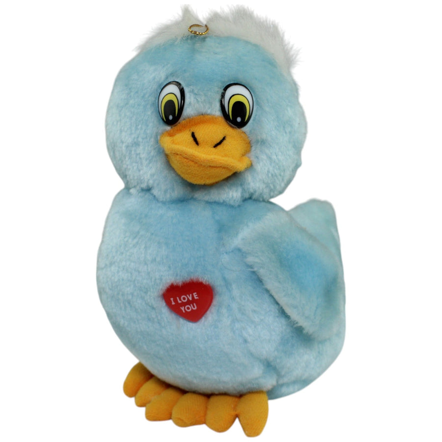 Ente mit Herz "I LOVE YOU", blau