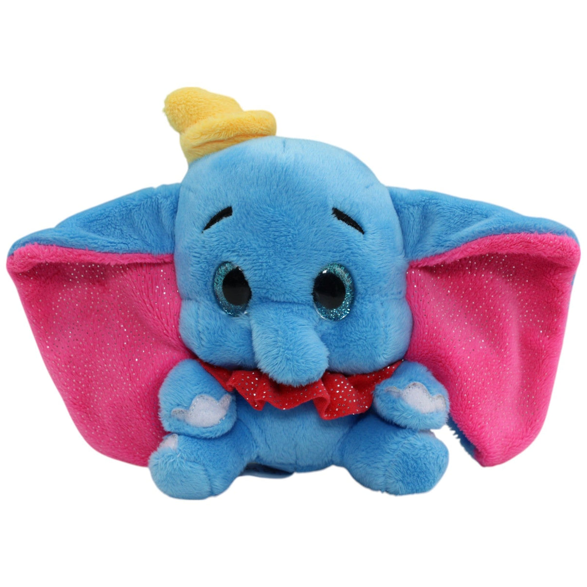 123000014034 Nicotoy Kleiner Dumbo mit Glitzeraugen und Glitzerohren Kuscheltier Kumpel Leo Disney Elefant Gebraucht