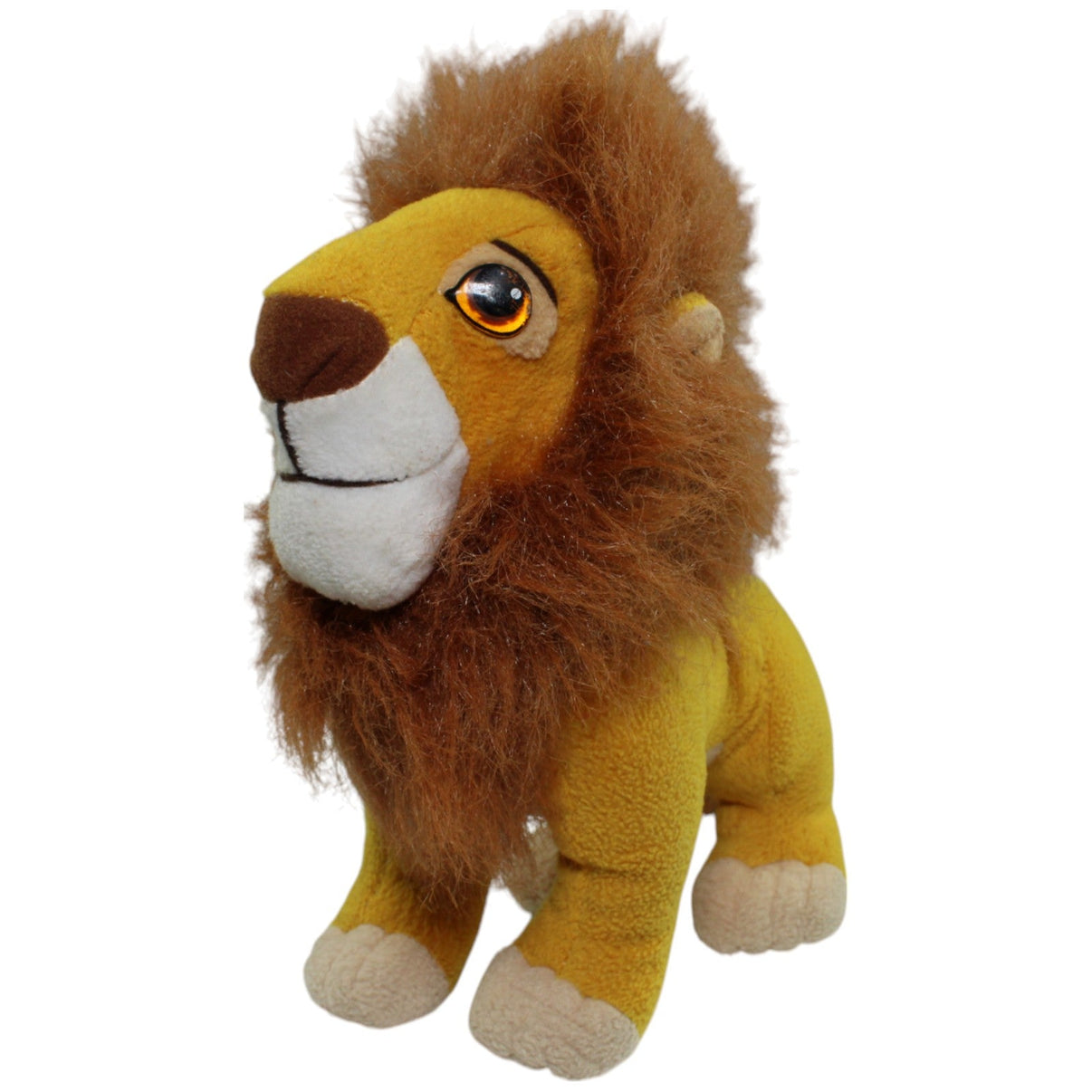 123000014096 Mattel Simba aus König der Löwen, stehend Kuscheltier Kumpel Leo _Vintage_ Disney Gebraucht