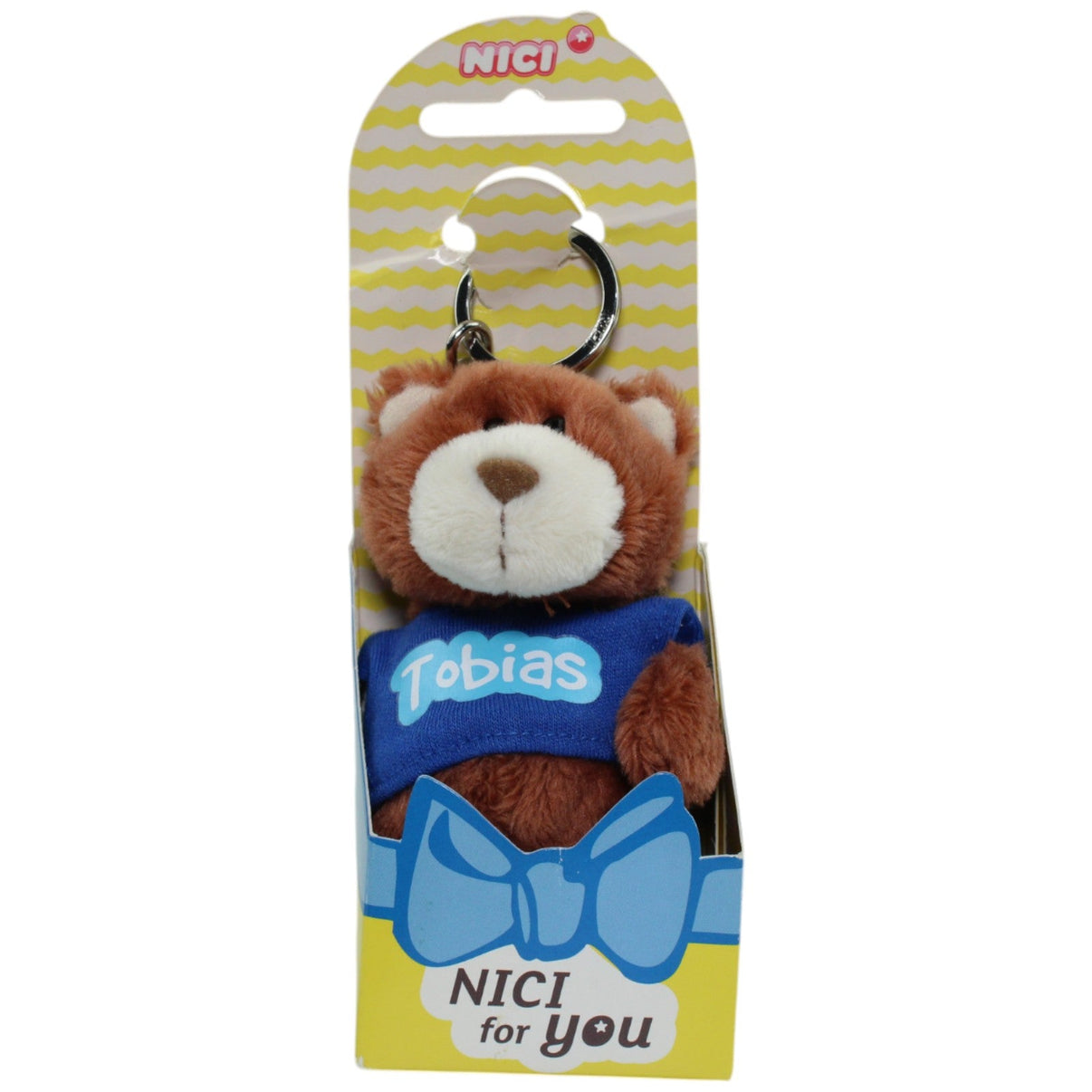 123000014101 NICI Bär mit Shirt "Tobias" Schlüsselanhänger Kumpel Leo Gebraucht