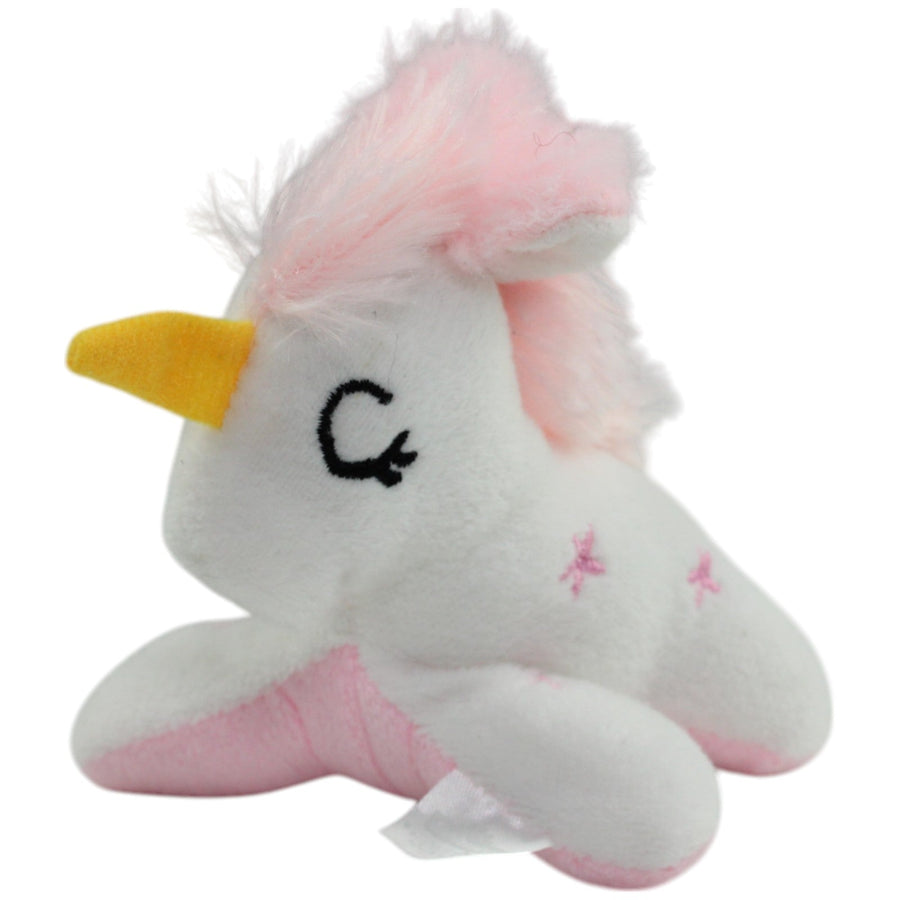 Weißes Einhorn mit pinken Sternen, mini