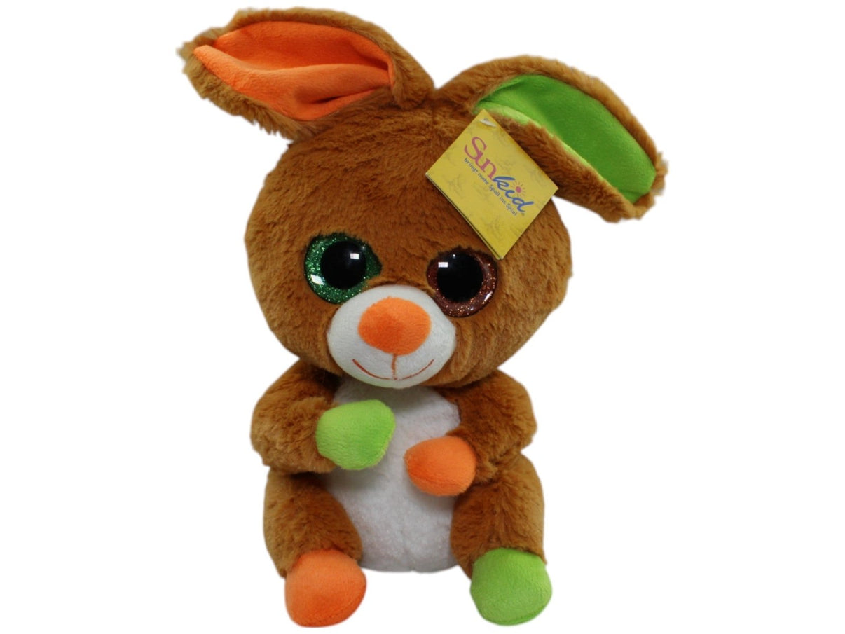 123000014332 Sunkid Volksbank, weicher Hase mit Glitzer - Augen Kuscheltier Kumpel Leo neu Ostern Osternhase
