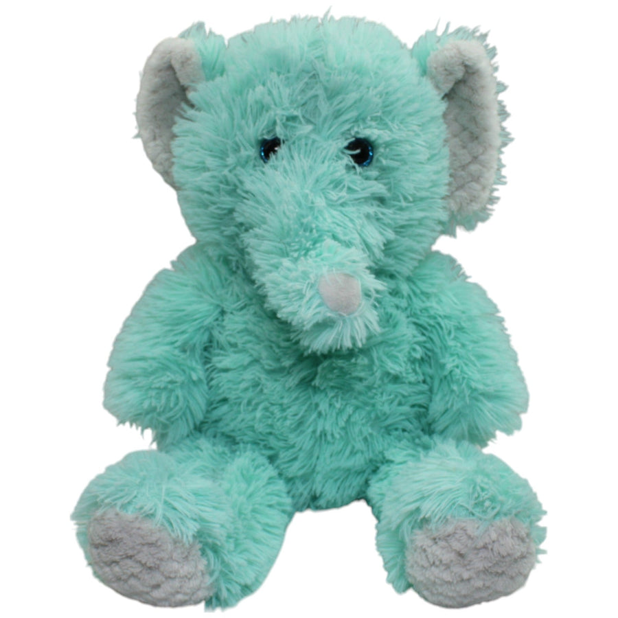Kuschelfreund, zotteliger XL Elefant, türkis