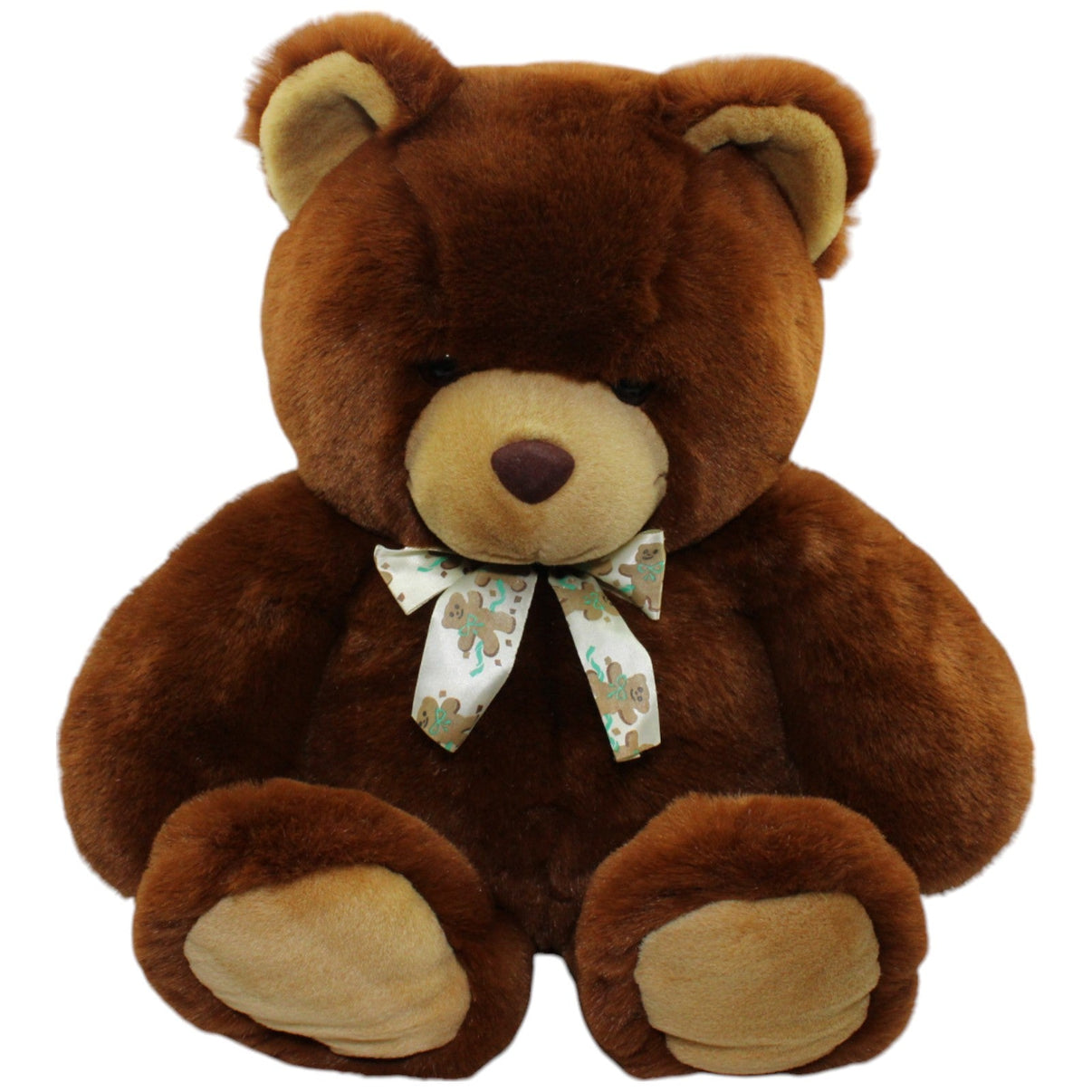 123000014423 Althans Club XXL brauner Teddybär mit Bären - Schleife Kuscheltier Kumpel Leo Gebraucht Teddy Teddybär