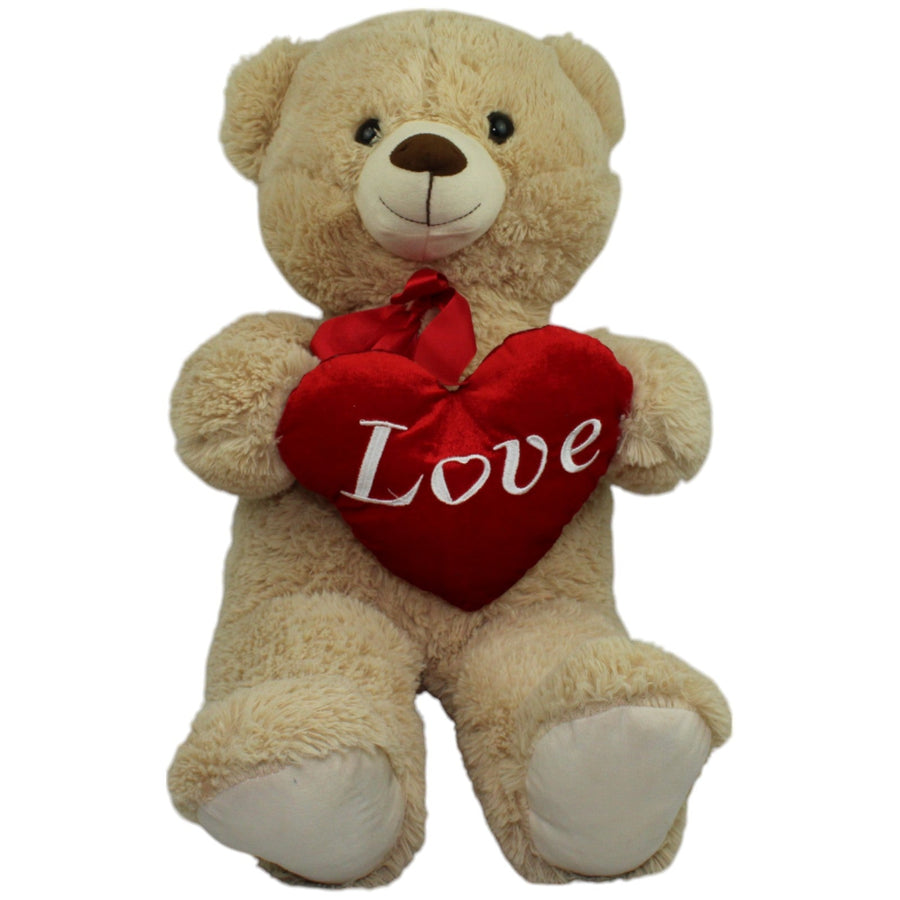 Kuschel Woolies, XXL Teddy mit Herz "Love"