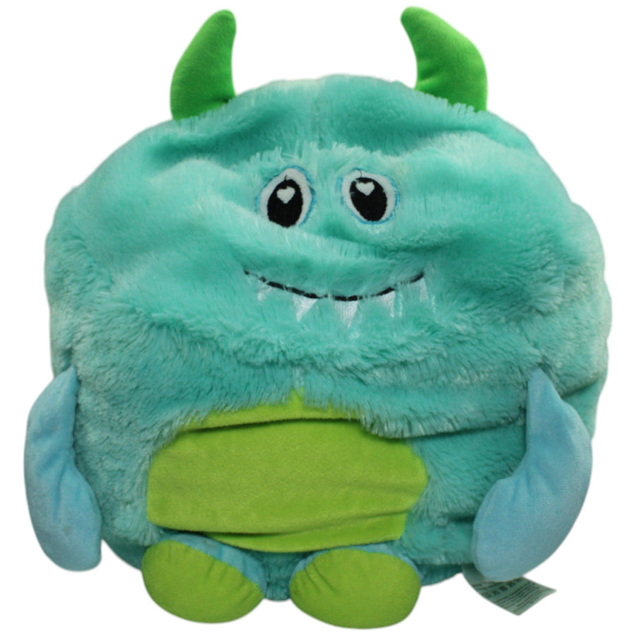 Türkises Monster mit Hörnern