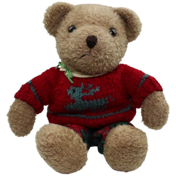 XL Teddy mit winterlichem Pulli & Karohose