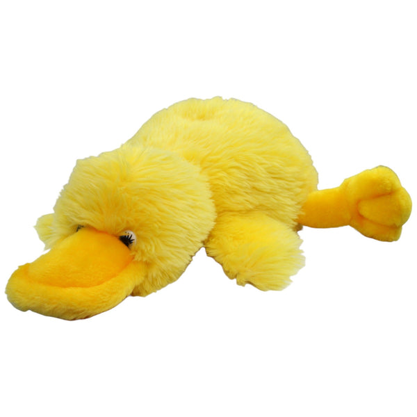 Zottelige gelbe Ente, liegend