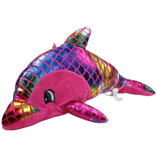 Pinker Glitzer Delfin, groß