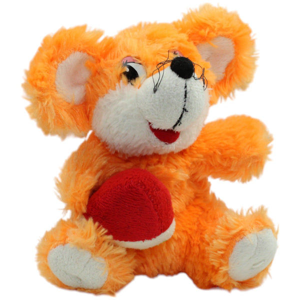 Orange Maus mit Wassermelone, klein