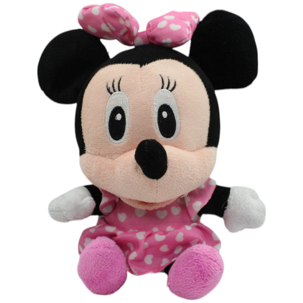 Disney Baby Minnie Maus im pinken Kleid, sitzend