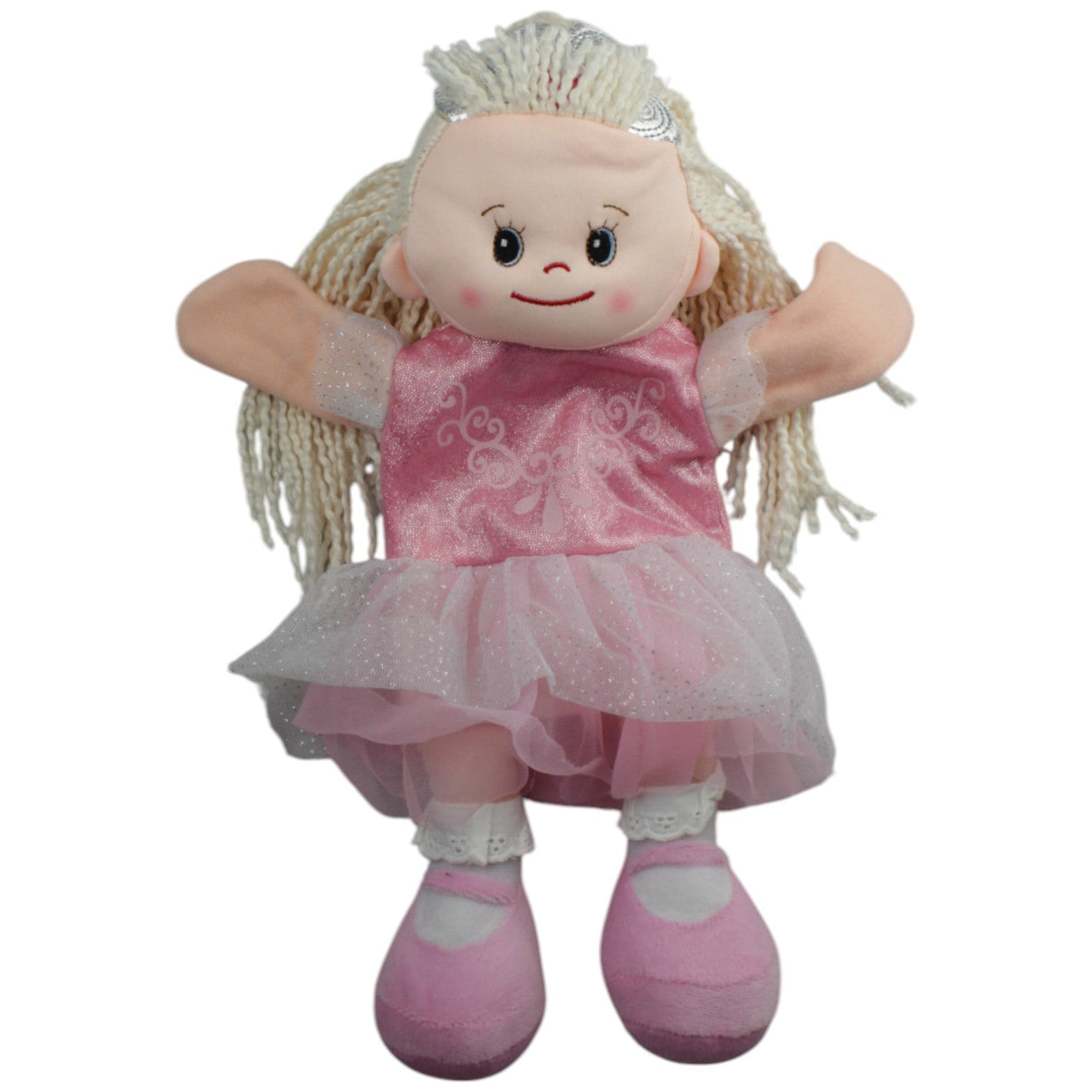 123000014968 Heunec Prinzessin in rosa Kleid Handpuppe Kumpel Leo Gebraucht Märchen