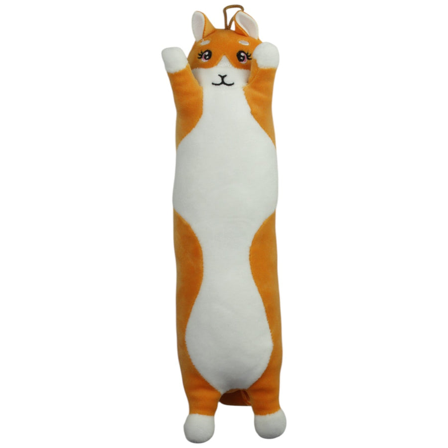 Lange Katze, orange/weiß