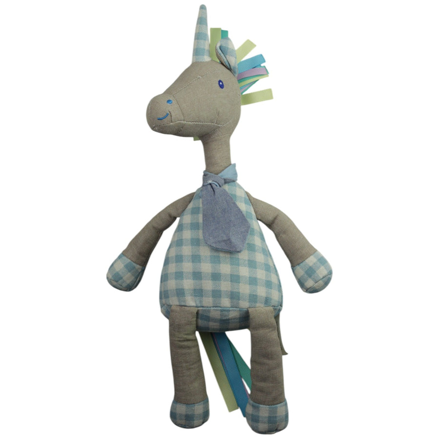 Schlenker Einhorn mit Krawatte, blaukariert